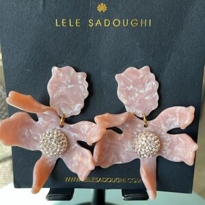 Lele Sadoughi Crystal Lily Earrings